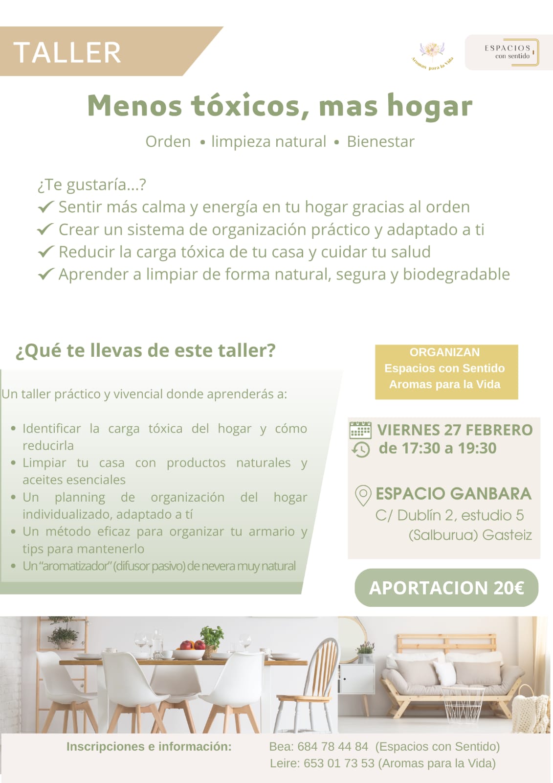 taller menos toxicos mas hogar